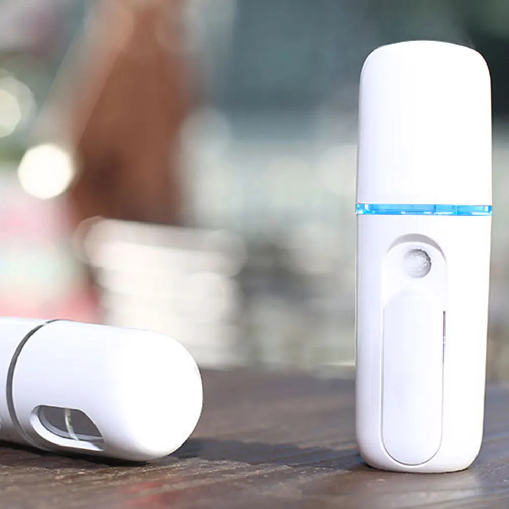 

1Pcs Rechargeable Facial Nano Mist Sprayer White Portable Steamer Mini Face Spray Device for Moisturizing Deep Skin