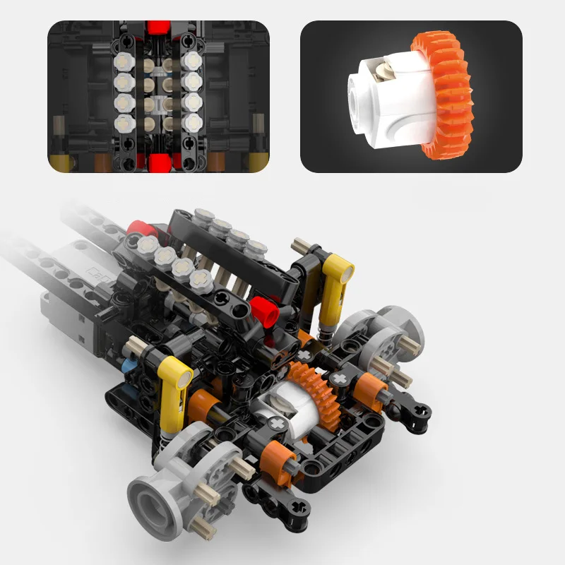 Technische 1:12 Schaal Radio 2.4ghz Afstandsbediening Bull Super Sport Auto Huracan EVO Bouwsteen RC Voertuig Baksteen Supercar Speelgoed