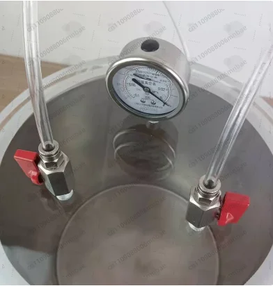 6L Deaeration Bucket Vacuum Filling Equipment Vacuum Defoaming Tank Barrel Stainless Steel