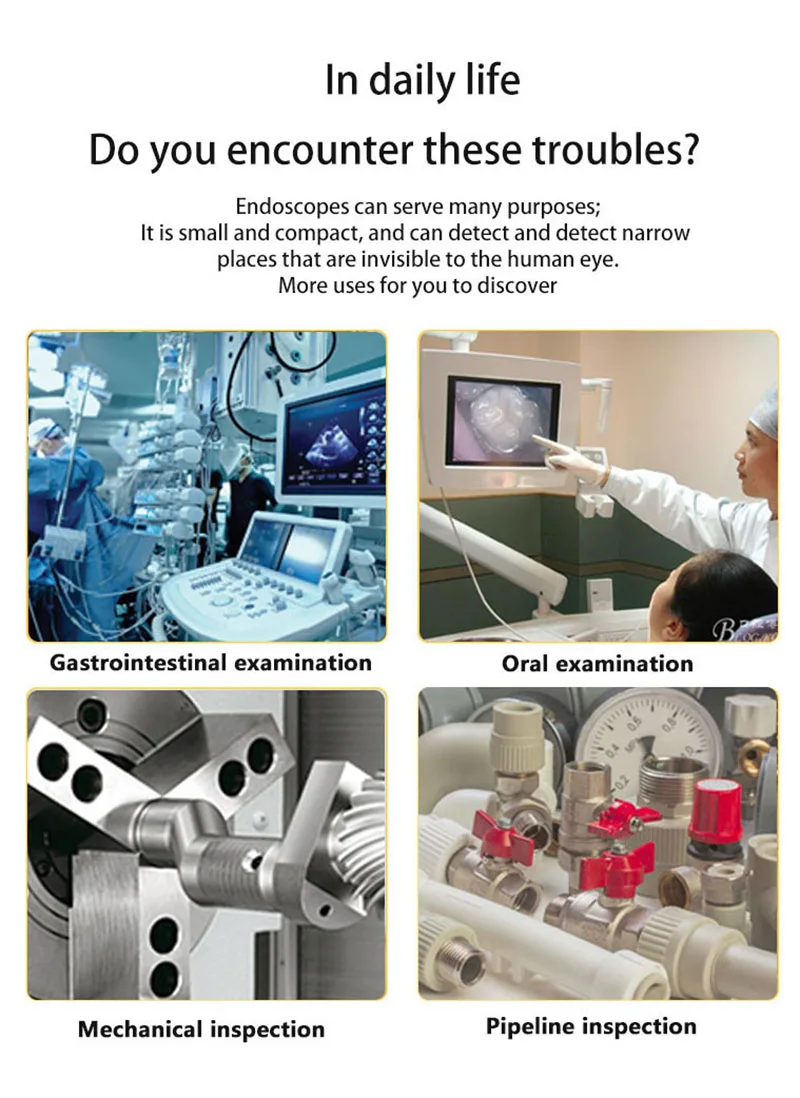 Endoscopio para enfoque automático para coches teléfono Android caméra d inspección endoscopia endoscopio tipo c 5MP 1944P