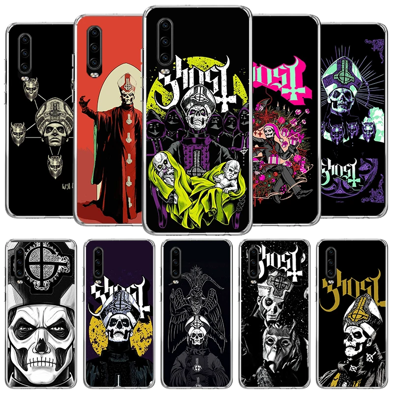 Ghost Papa Emeritus Cover Phone Case For Huawei P40 P30 P20 P10 Lite Mate 20 10 Pro P Smart Z Y5 Y6 Y7 Y9S Soft Fundas Shell