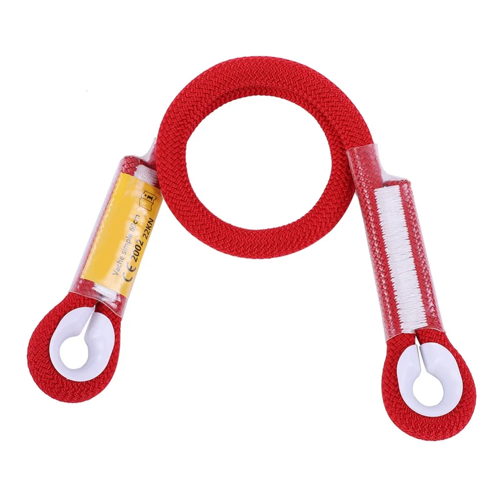 

Прочная нейлоновая уличная веревка для выживания, прочность 22 кН, 60/120/150 см, защитная веревка для скалолазания, фрикционный шнур для альпинизма