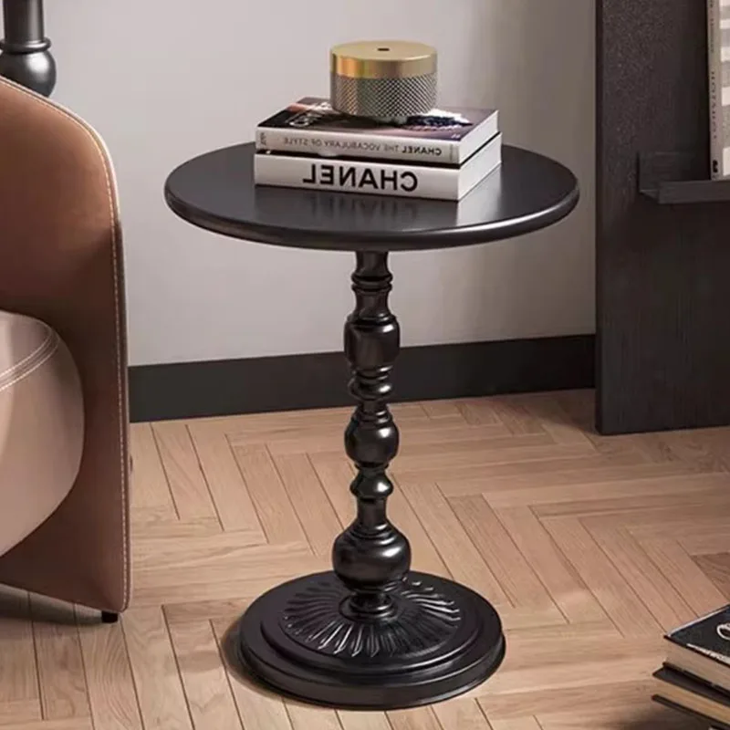 Customizable Tavolino moderno in legno Decorazione Minimalista Rotondo Trasparente Libri di design Tavolino in piedi Mesas