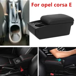 For opel corsa E Armrest box For opel corsa E 2014-2020 Car Armrest Storage box cup holder Dedicated Retrofit Car Accessories