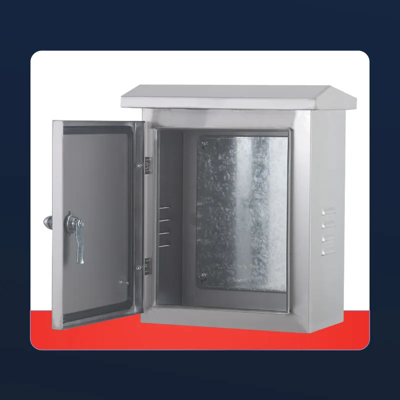 304 Stainless Steel Hoop Box Outdoor Rainproof Monitoring Pole Box Switch Control Pole Distribution Box Charging Box