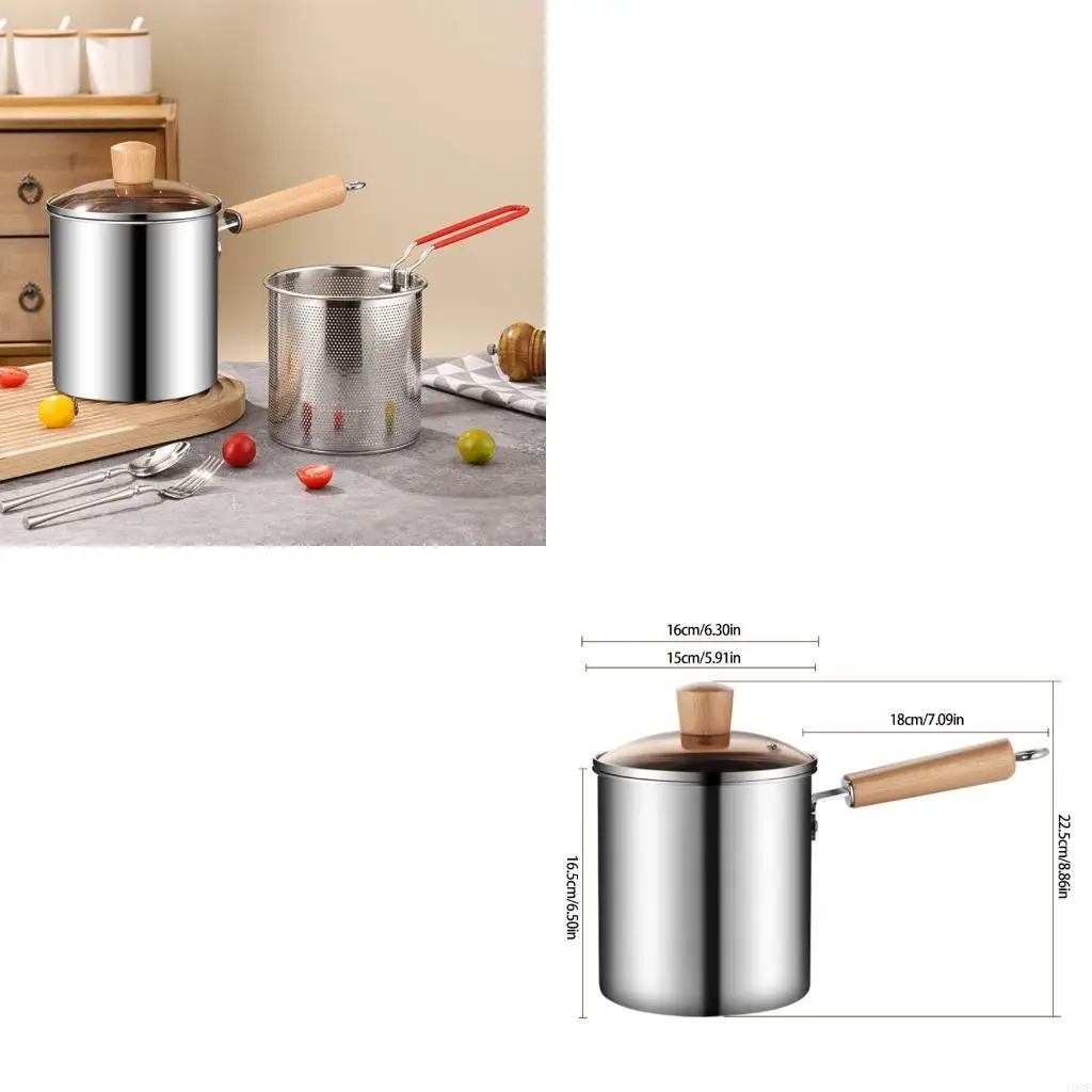   Stainless Steel Deep Fryers Frying Baking Pastry Tools Kitchen Cookware