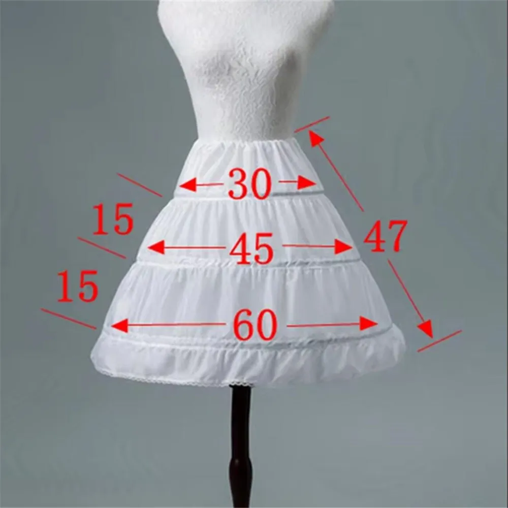 Flower Girls Petticoat Underskirt Cosplay Party Short Dress Jupon Enfant Fille Lolita Ballet Tutu Skirt Enaguas Sottogonna Mini