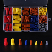 102/158/220PCS Spiral Wire Connector Insulated Spring Crimping Terminal Cap Cable Connector Quick Terminal Block P1 P2 P3 P4 P6