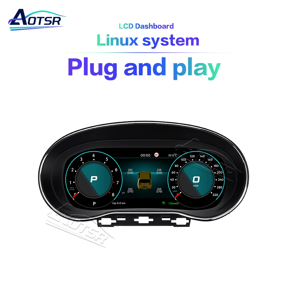 

Premium High Resolution Display Full LCD Digital Dashboard Virtual Cockpit For Volkswagen POLO 2009-2016 Instrument Cluster