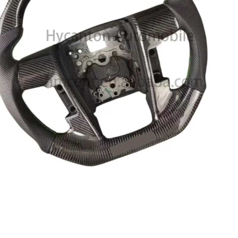 عالية الجودة السيارات Upades المتقدمة ألياف الكربون الجلود المثقبة لعجلة توجيه سيارة رابتور F-150