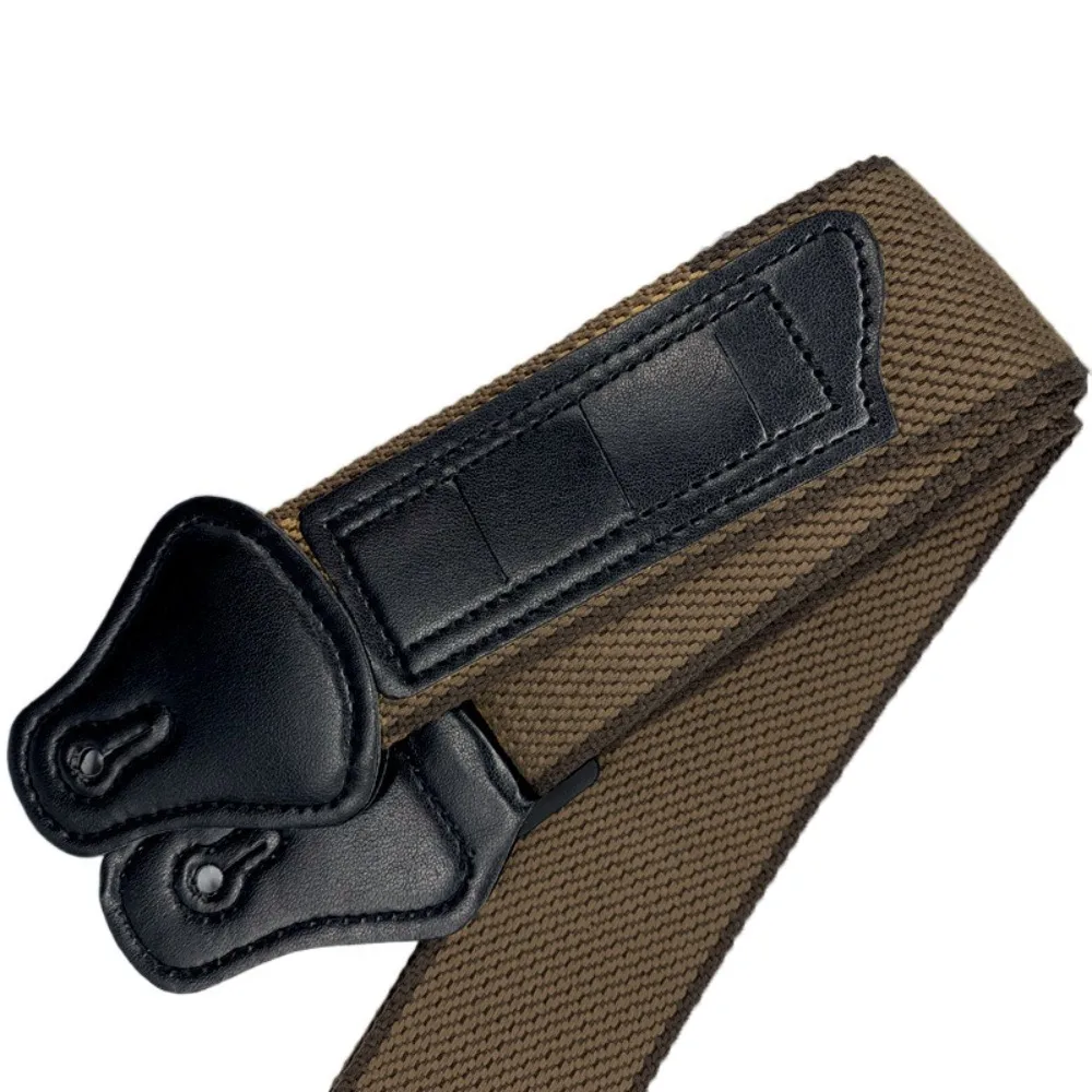 

with Guitar Pick Bag Folk Electric Guitar Strap Pure Cotton Adjustable Bass Ukulele Belt Vintage Leather