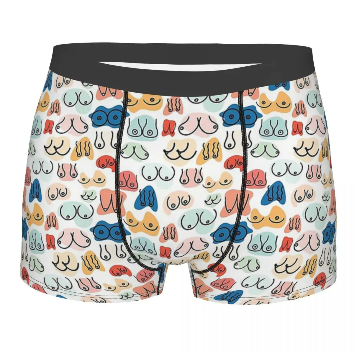 BOOBS Cute Underpants Cotton Panties Male Underwear Print Shorts Boxer Briefs