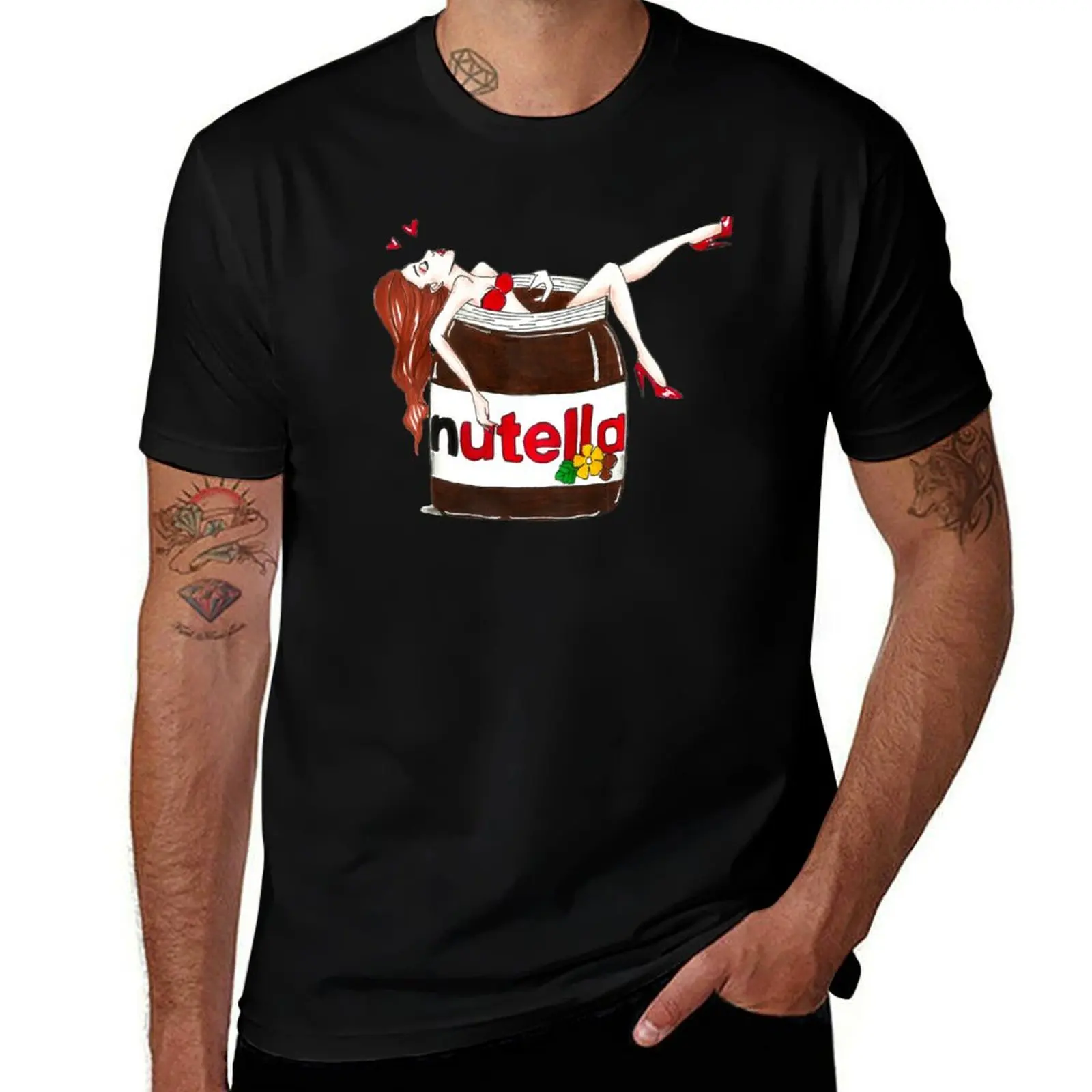 

love I Nutella T-Shirt Summer Sports Quick Dry T-Shirt