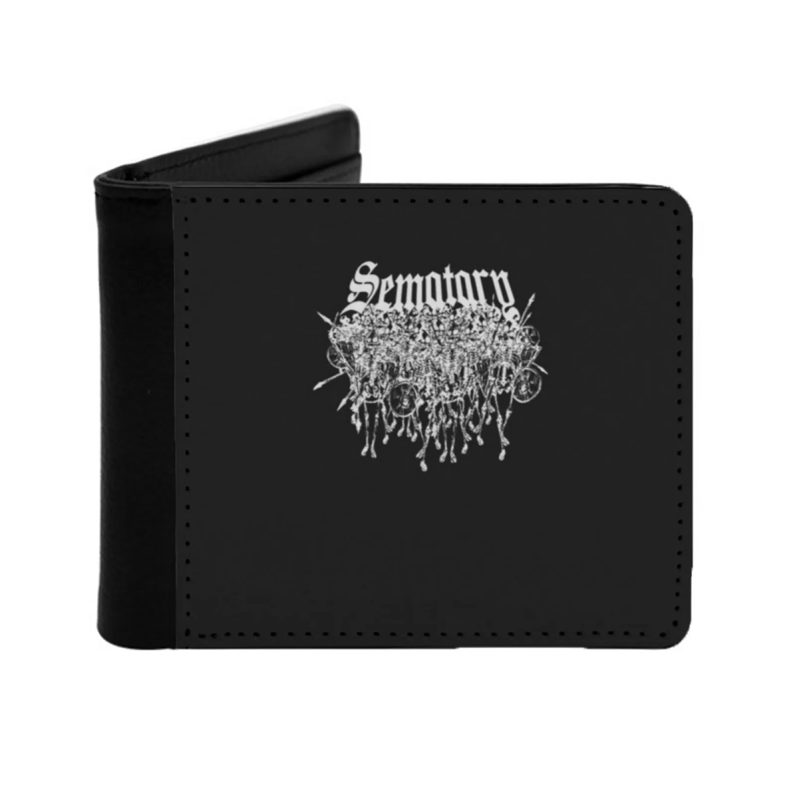 Sematary Logo Essential T Shirt New Men's Wallet Short Fashion Pu Leather Wallet Multi Card Wallet Sematary Logo Essential