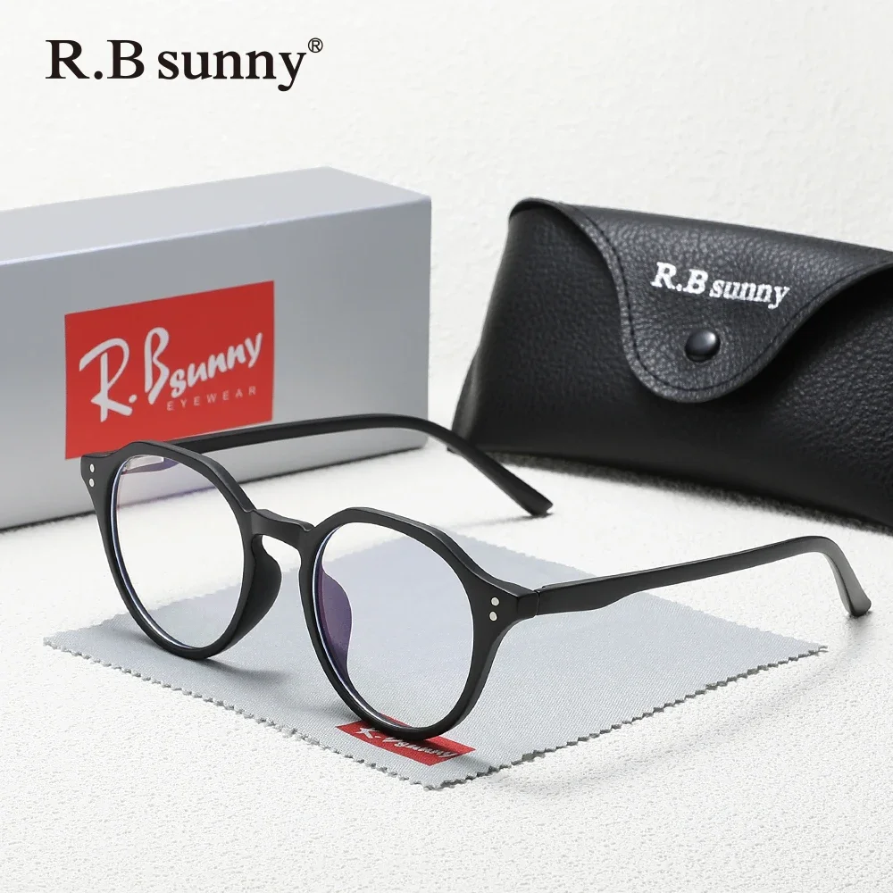 

RBsunny круглая оправа с защитой от синего света, мужские/женские классические ретро компьютерные очки для защиты от усталости, блокирующие синие лучи