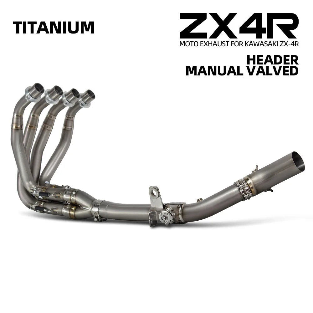 

Выпускной коллектор для мотоциклов Kawasaki ZX4R ZX4RR ZX-4R ZX-4RR 2023-2026, 60 мм, спортивный, гоночный