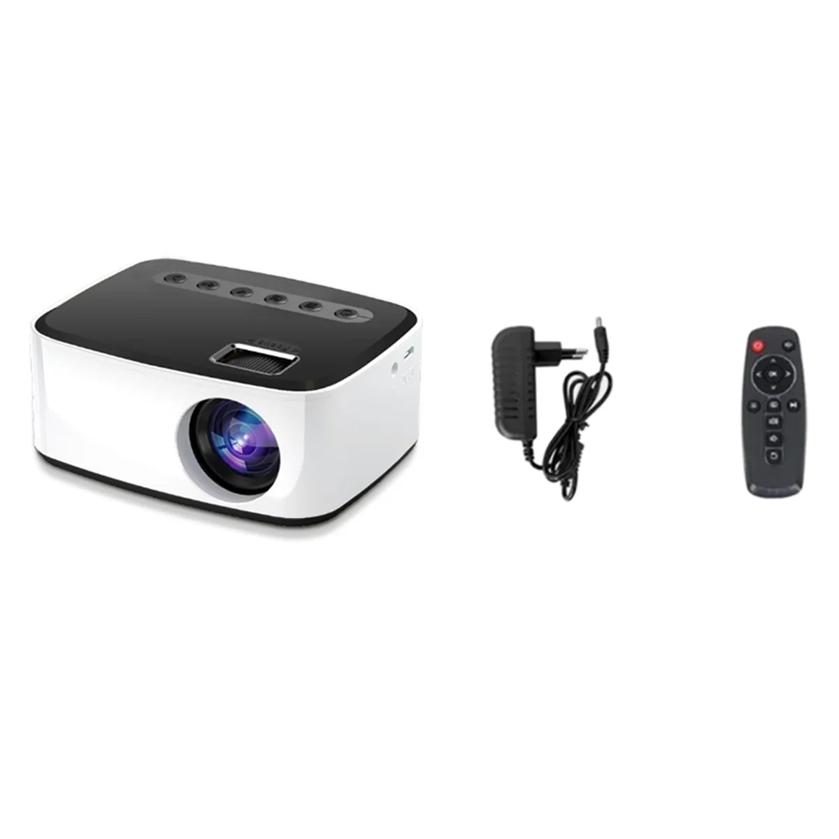 

B74A Projector LED 1080P Same-Screen Version Wireless Mobile Phone MINI Projector Home Theater Video Player EU Plug-A