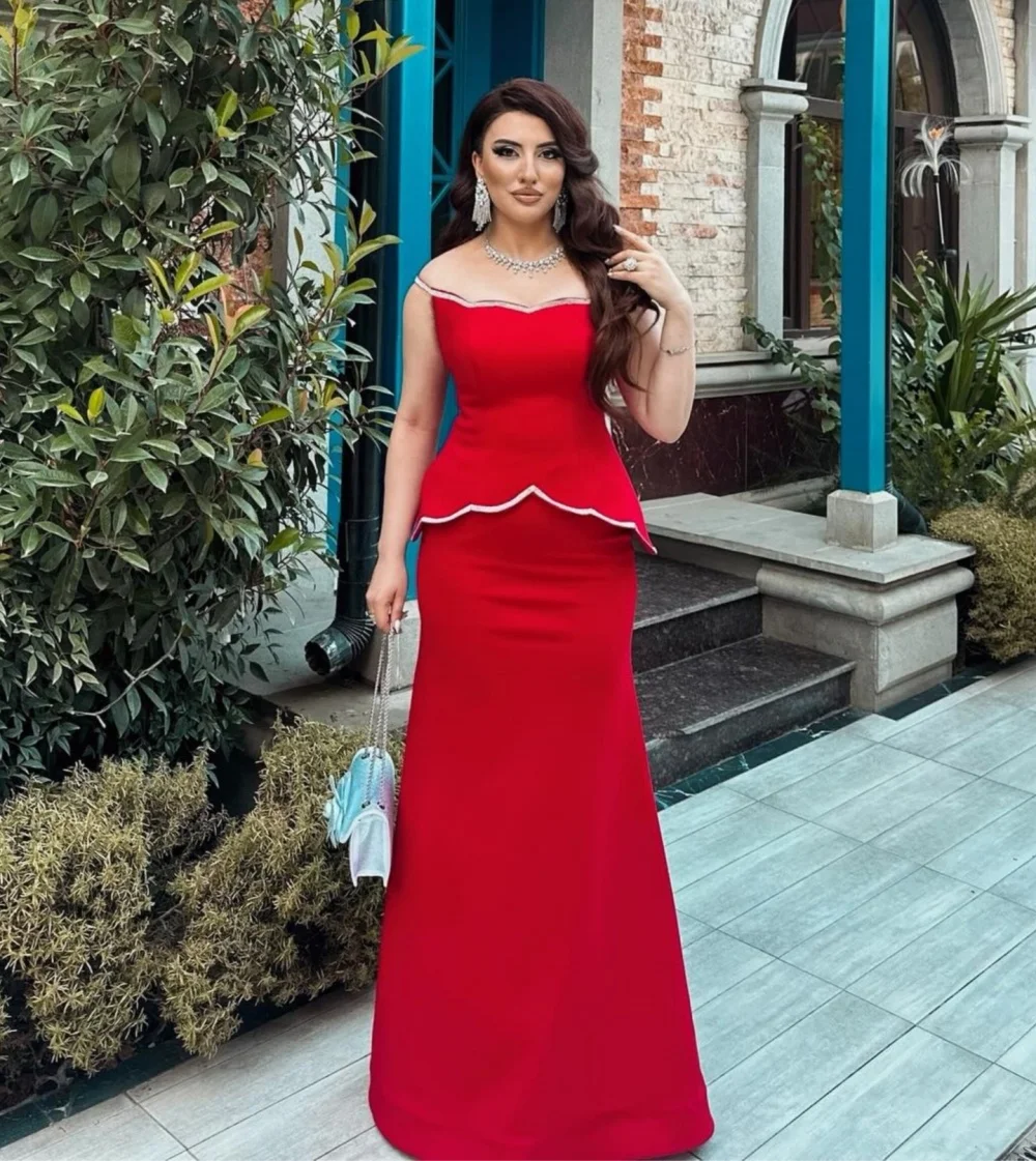 

Customized Jersey Spaghetti Strap Trumpet Long Dresses Party Gown Bespoke Occasion Simple Elegant High Quality Formal Evening