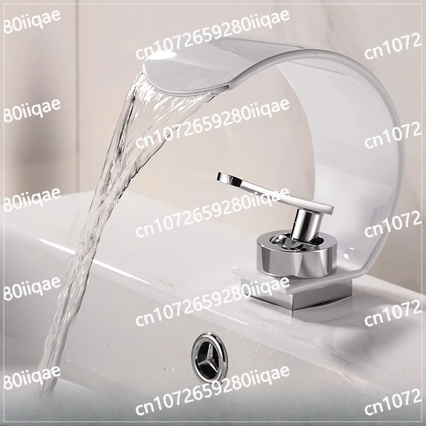

C-type Waterfall Faucet Washbasin Hot and Cold Creative Personalized Bathroom Sink Wash Toilet Faucet