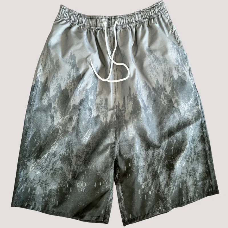 Strandbroek Heren Casual over de knie Sport Surfen Mode Dun Sneldrogend Europese en Amerikaanse shorts Heren