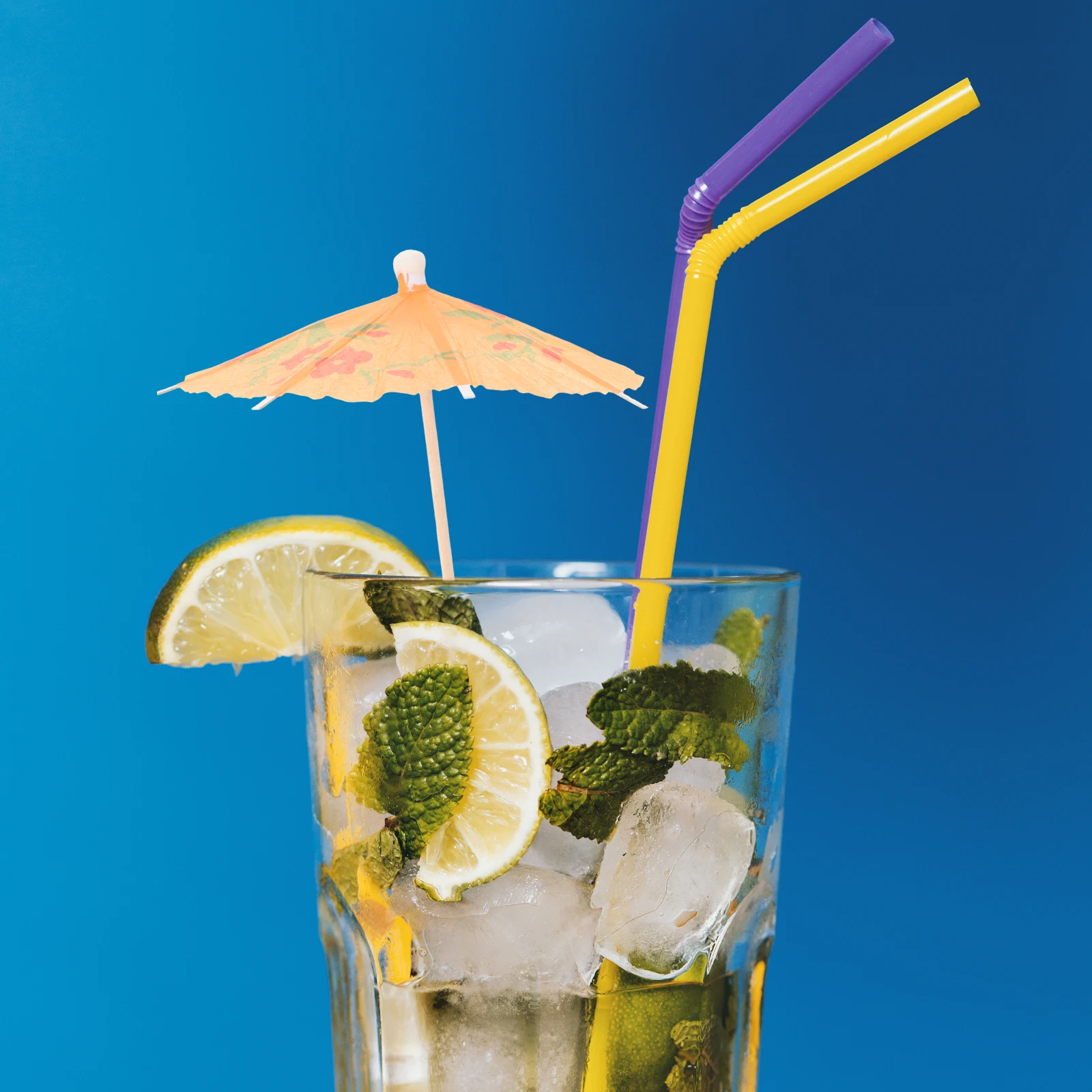 

50 Pcs Decorative Umbrella Sign Drink Parasol Picks Paper Cocktail Umbrellas Juice