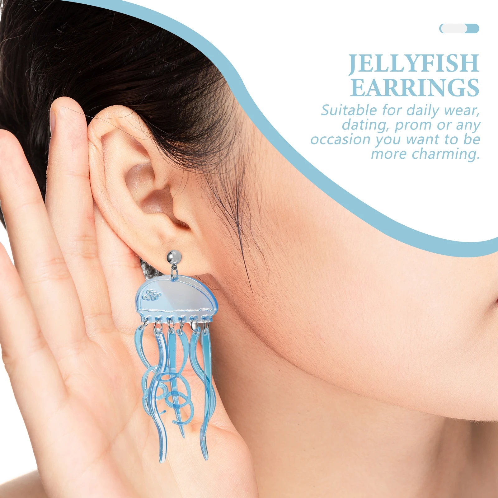 

Jellyfish Dangling For Vintage Fashionable Acrylic Earrings Drop Women Ear Jewelry Women Ear Jewelry Accessories