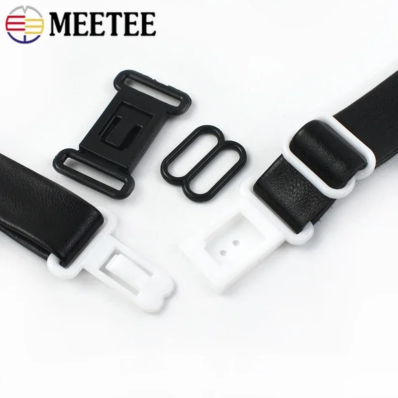 50/100/200Sets 12.5mm Plastic Buckles Adjustable Bra Strap Clip Connect Clasp Bikini Tape Release Buckle DIY Sewing Accessories
