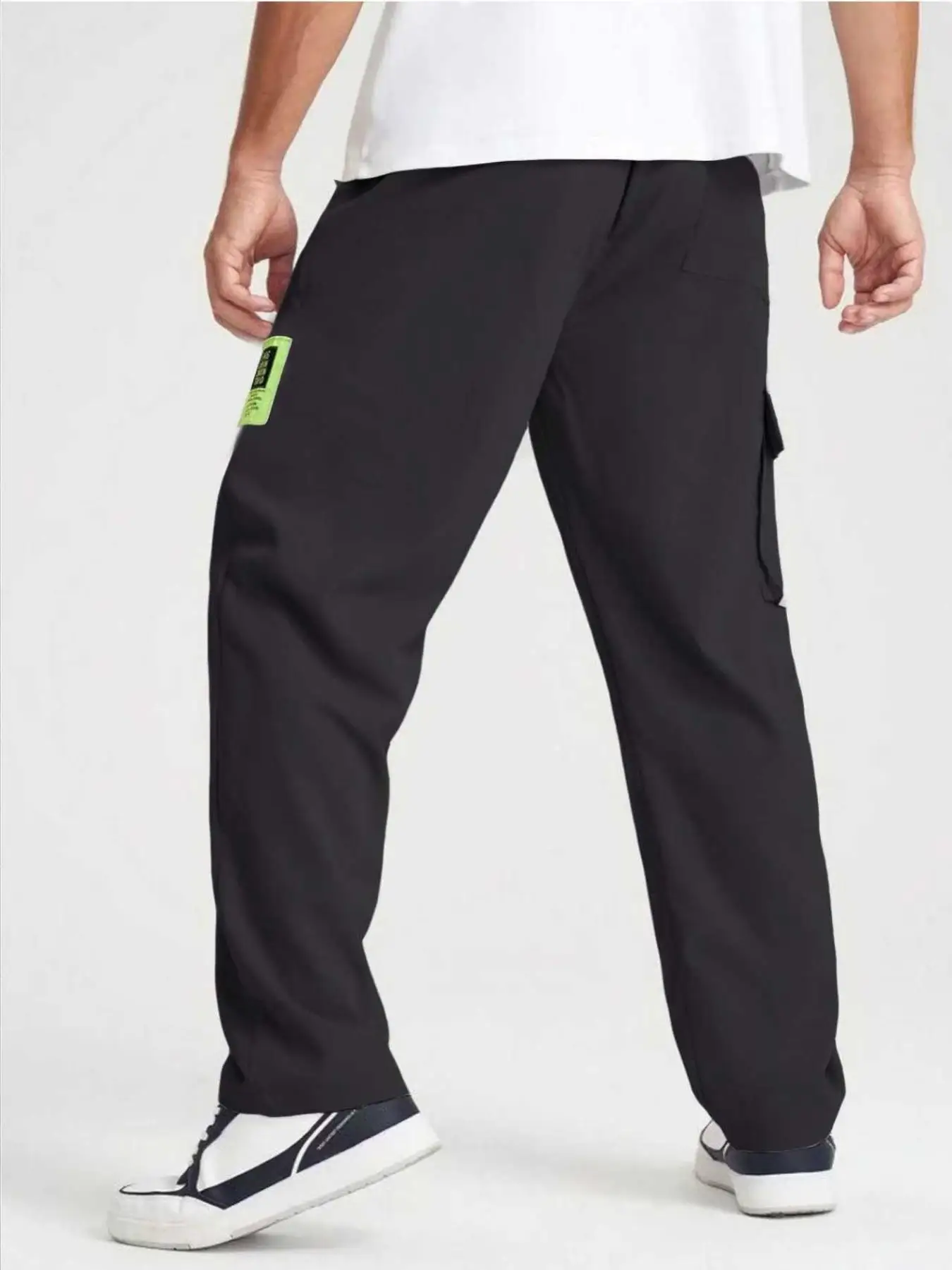 Men's Straight Leg Workwear Pants Multi-Pocket Casual Trousers Comfortable Durable for Daily Wear
