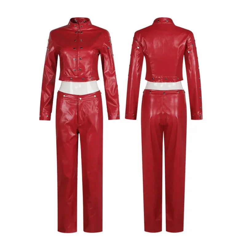 Disfraz de cosplay de los siete pecados capitales de los dioses temporada 3, traje de cuero rojo, disfraz de anime bidimensional, Cosshu