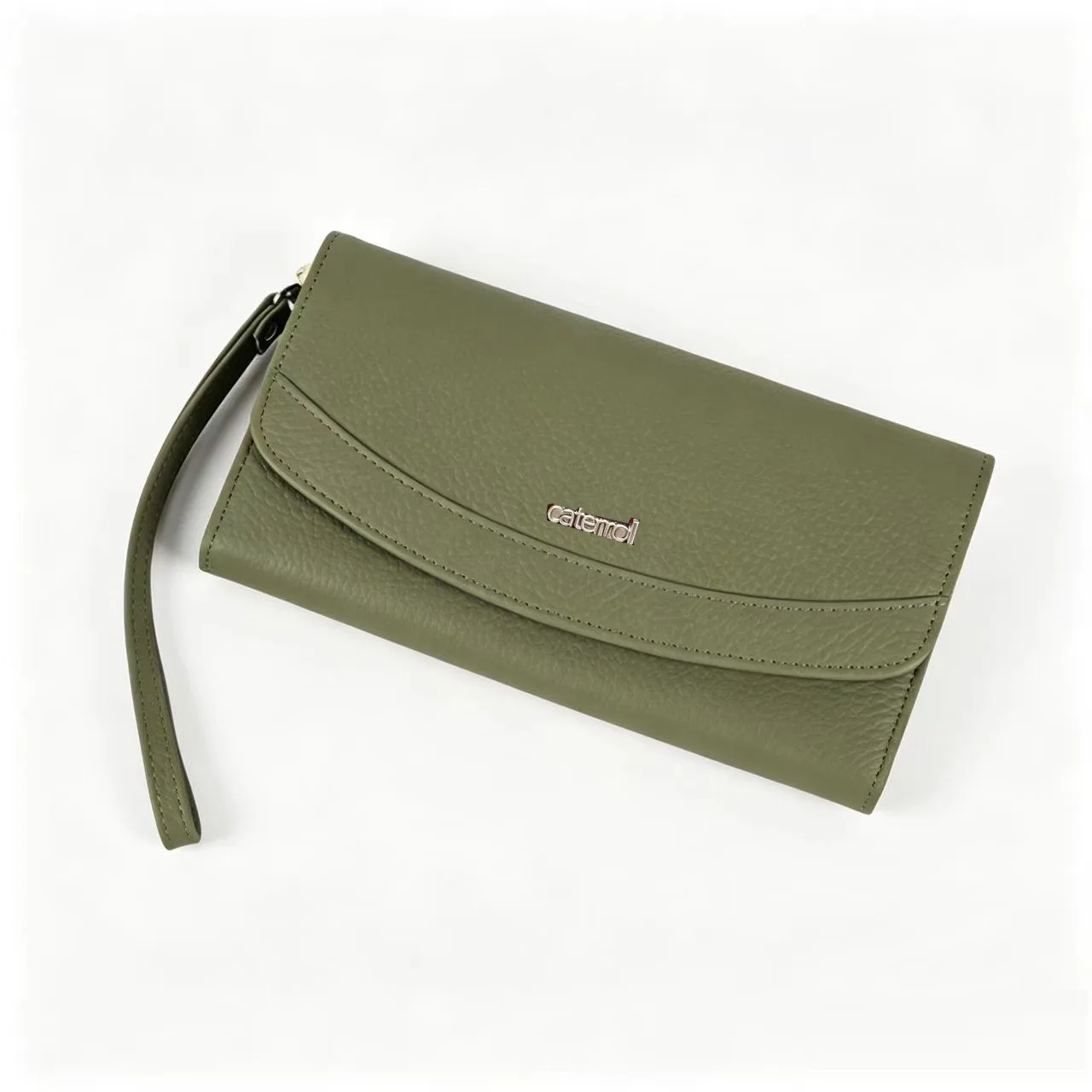 Casual Genuine Leather Purse Women Real Cow Leather Wristlet Wallet Ladies Zipper Coin Phone Holder Clutch Bag 2026 New