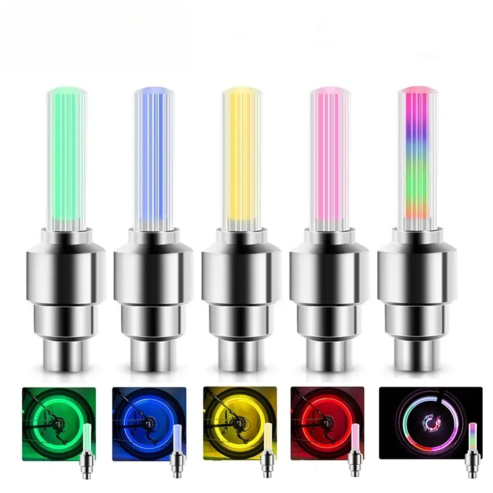 

2 шт. велосипедные фонари с датчиком движения, светодиодные фонари с батарейками для дорожного MTB, горного велосипеда, шины, крышки клапана, аксессуары для велосипеда