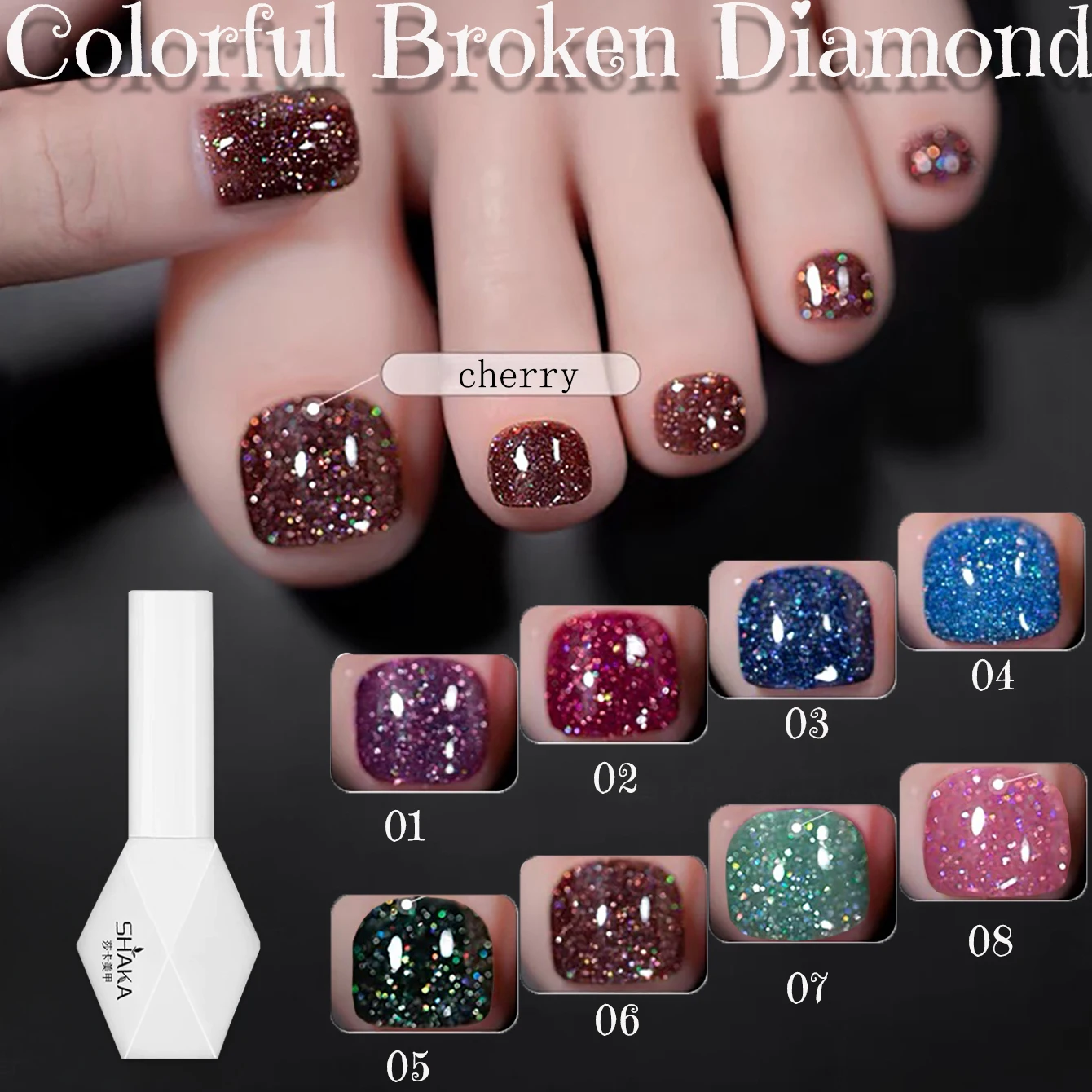 1 pçs ws outono unhas colorido glitter gel polonês semi-permanente verniz embeber fora da arte do prego base casaco superior uv led gel manicure