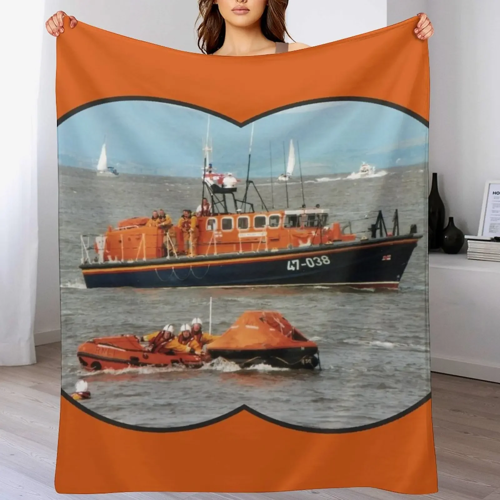 

Lifeboat Day Throw Blanket Decorative Beds Thermals For Travel heavy to sleep Sofas Blankets
