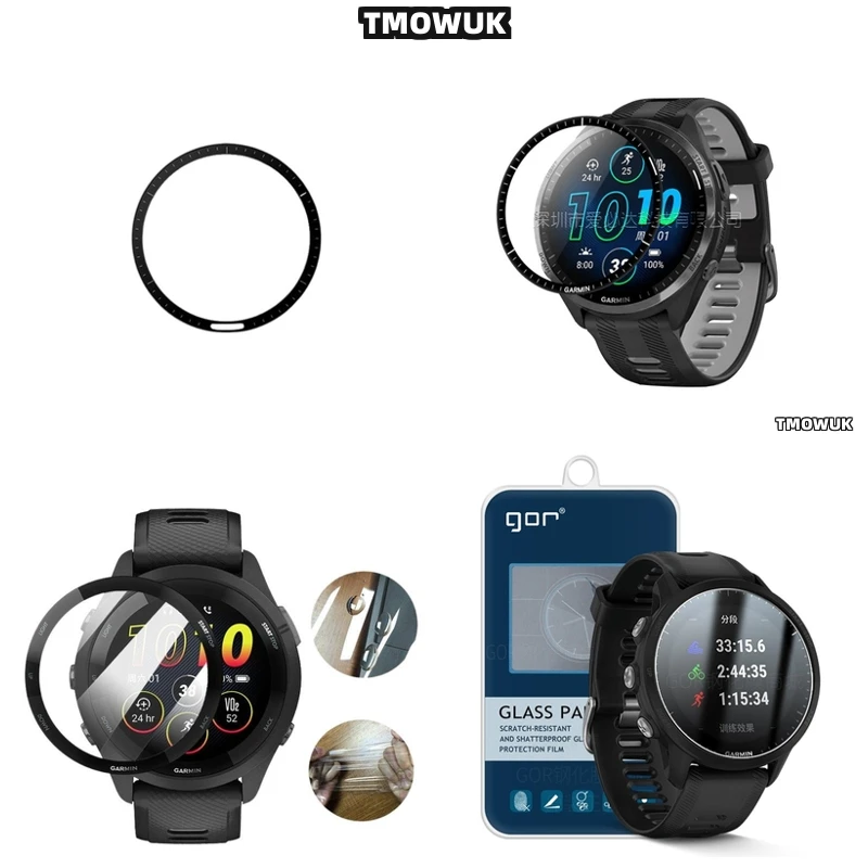 

For Garmin Forerunner 57 945 955 965 970 42mm 47mm - Anti-Scratch Soft Flexible 3D Curved Screen Protective Film, Full Cover PMM