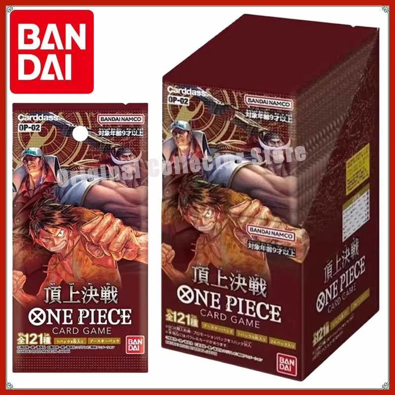 

Оригинальные цельные карты Bandai TCG, коллекционная игра OPCG, аутентичная японская пополняющая сумка OP02, верхняя декая, боевой сбор, подарок