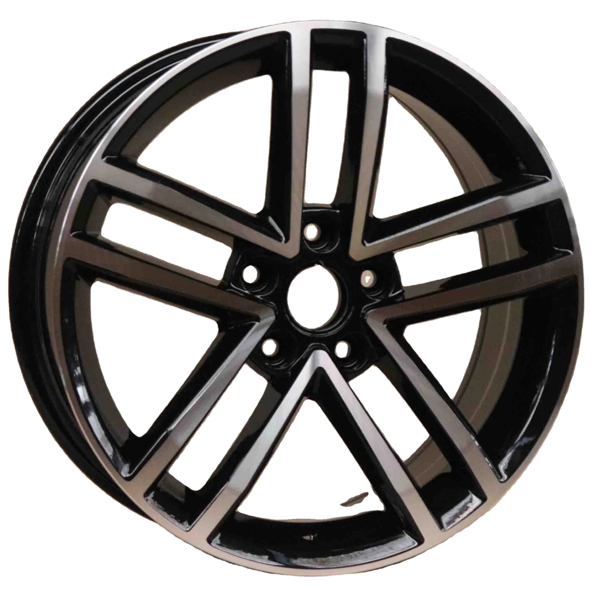 Passenger Car Wheels, for VW Ling Du 2019, 17 Inch 5x112 Casting Alloy Rims, Black Deep Concave Hubs, Auto Tuning Styling