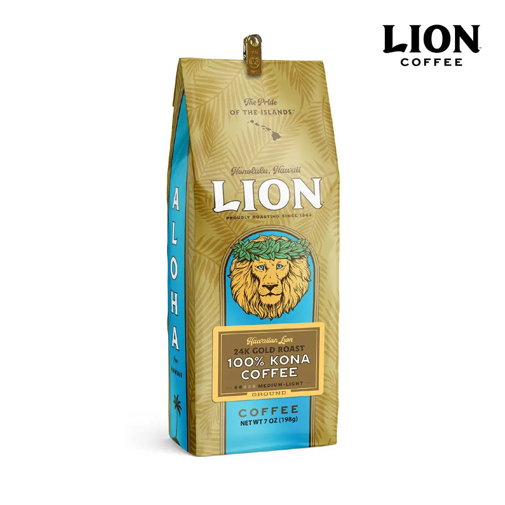 Lion Coffee 100% Kona Gold Roast Coffee (Ground) 198g