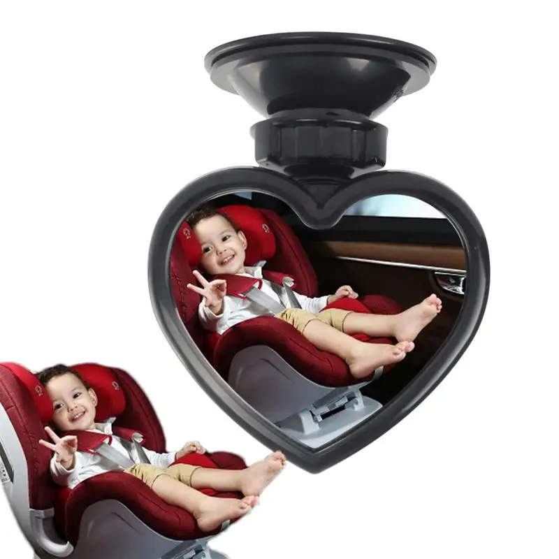 Adjustable Toddler Rearview Mirrow Adjustable Car Suction Up Kids Rearview Mirrow Shatterproof With Sucker And Clip Family Car