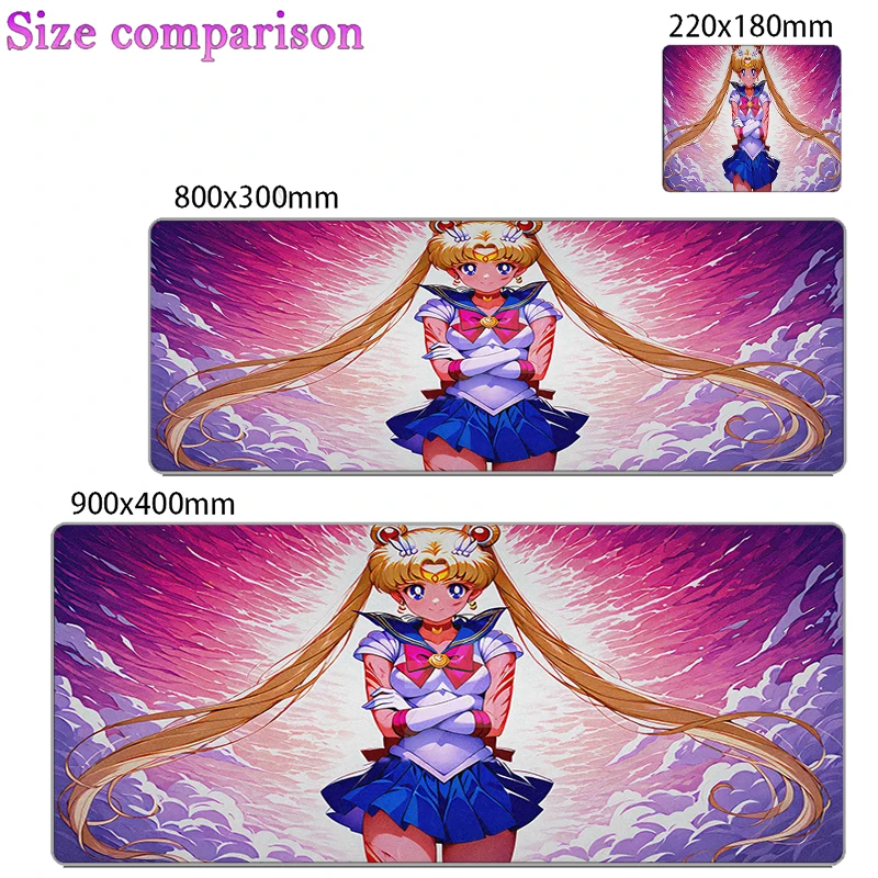 Mouse pad s-sailor m-moon anime acessórios de jogos varmilo teclado tapete de mesa gabinete gamer tapete mousepad