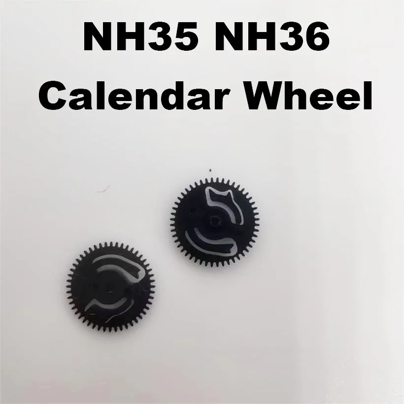

Аксессуары для часов, детали механизма, подходящие для NH36 NH35, колесо календаря, пластиковый черный календарь, маленькие колеса, запасные части