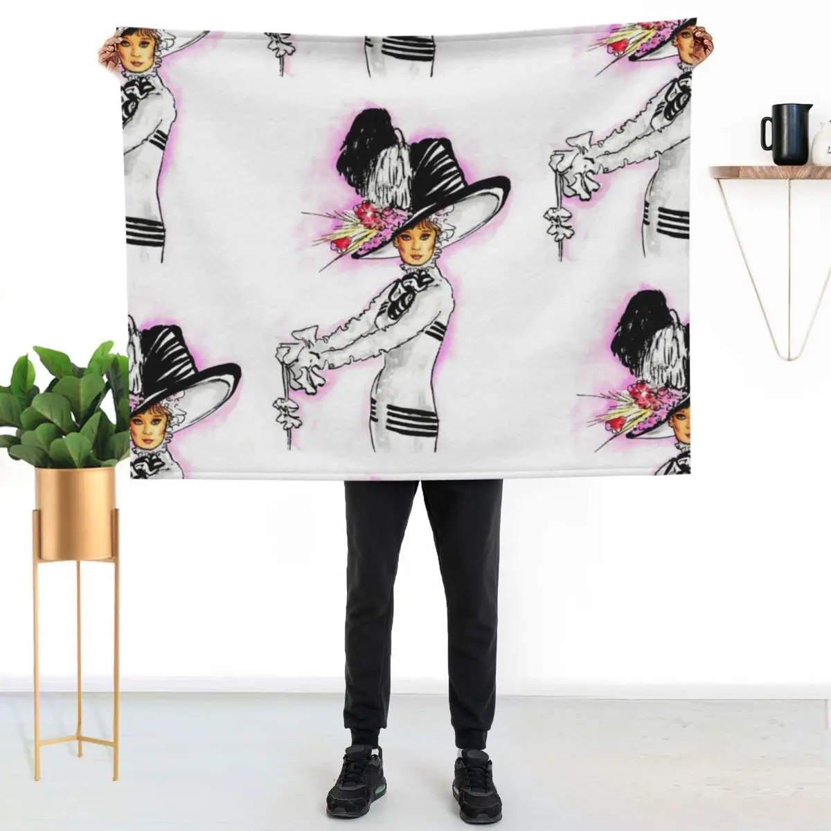 Audrey Hepburn Throw Blanket Sofa Quilt Luxury Throw Polar Beach Winter beds Bed covers Blankets