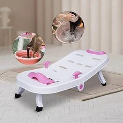 Chaise de shampoing pour tout-petits, siège de bain pour le lavage des cheveux des enfants, rinceuse de cheveux pour enfants, chaise de salon