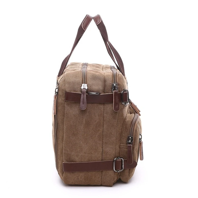 Nesitu Green Coffee Grey Khaki Blue Black Canvas Men Women Travel Bag Briefcase Shoulder Messenger GYM Duffle Backpack M8691