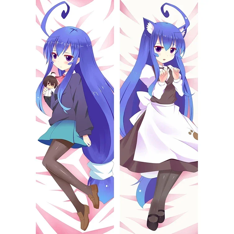 180cm Place To Place Miniwa Tsumiki Cute Pillow Case Kawaii Cat Ear Print Hugging Body Pillowcase Dakimakura Anime Pillow Cover