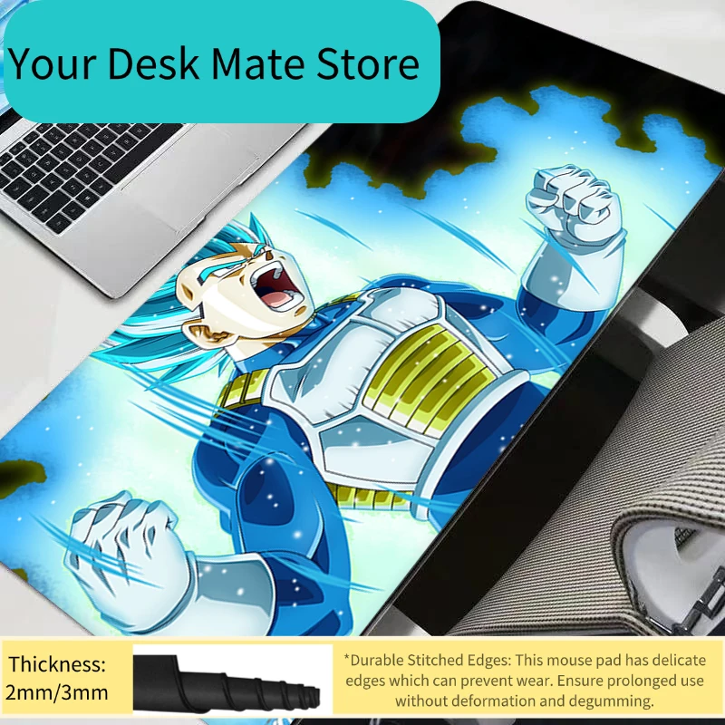 

Коврик для мыши Vegeta Dragon Ball Z DBZ, игровые аксессуары в стиле аниме, большой коврик для геймеров, коврик для клавиатуры ПК, компьютерный коврик для стола, коврик для мыши DBZ