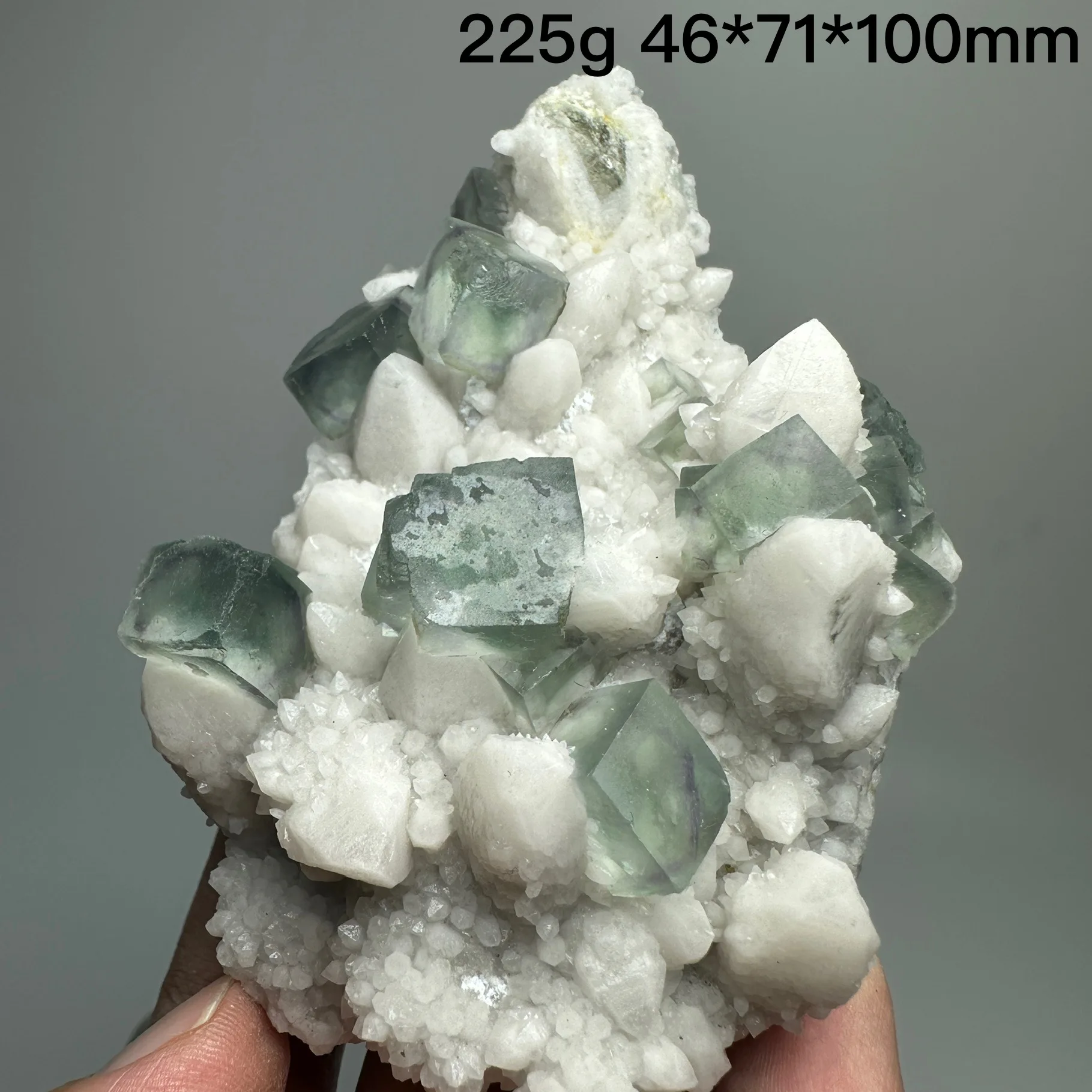 natural Inner Mongolia blue stepped Fluorite Crystal ore specimen has a window under fluorescence