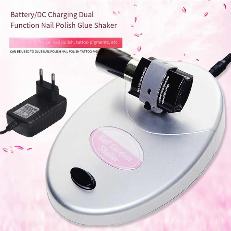 

【Minimalist】Nail Polish Even Shaking Tool Machine Electric Nail Polish Shaker Timer Nail Art EU Plug