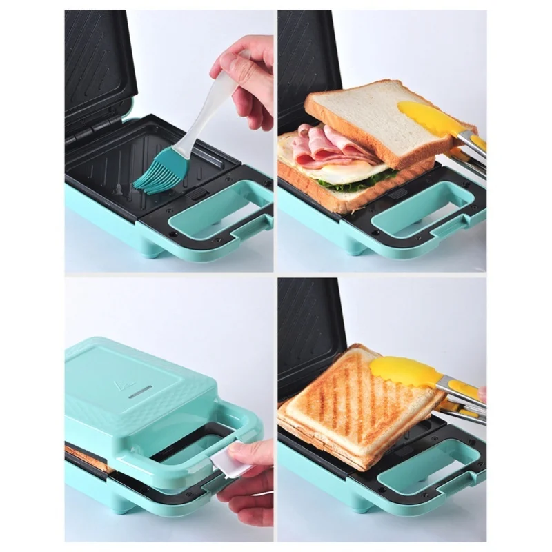 For Home Kitchen Mini Automatic Breakfast Machine Multifunctional Waffle Sandwiches Maker Grill Toaster view 3