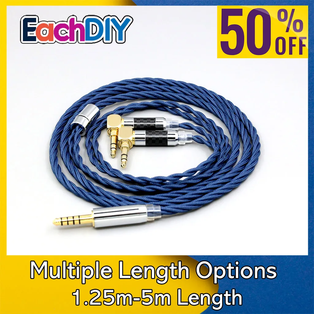 

Кабель для наушников Verum 1 One, полностью обтянутый графеновым сплавом из 99% чистого серебра OCC, с L-образным разъемом 3,5 мм, LN008600