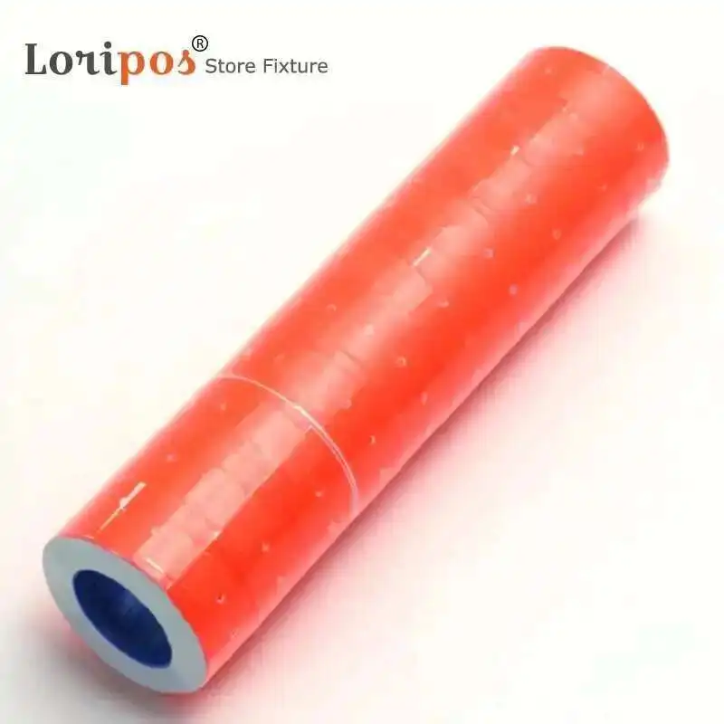 9-Color 10 Rolls A Barrel 5000pcs Single Row Price Sticker Adhesive Labeller Paper Price Label Refill for MX-5500 Price Tag Gun
